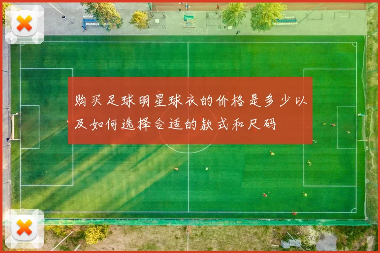 购买足球明星球衣的价格是多少以及如何选择合适的款式和尺码