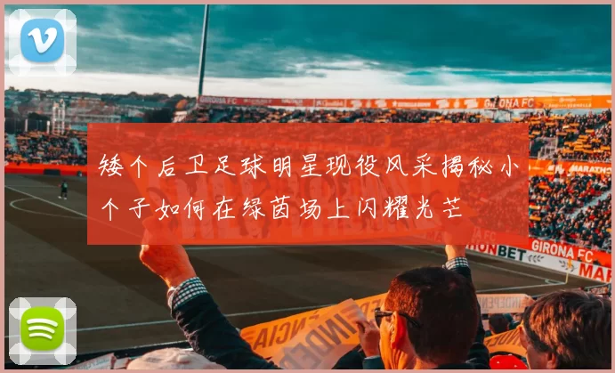 矮个后卫足球明星现役风采揭秘小个子如何在绿茵场上闪耀光芒