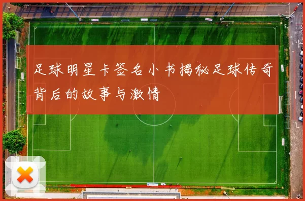 足球明星卡签名小书揭秘足球传奇背后的故事与激情